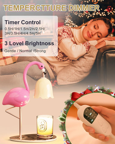 Codogoy Flamingo warmer halogen heat element provides even melt without flame