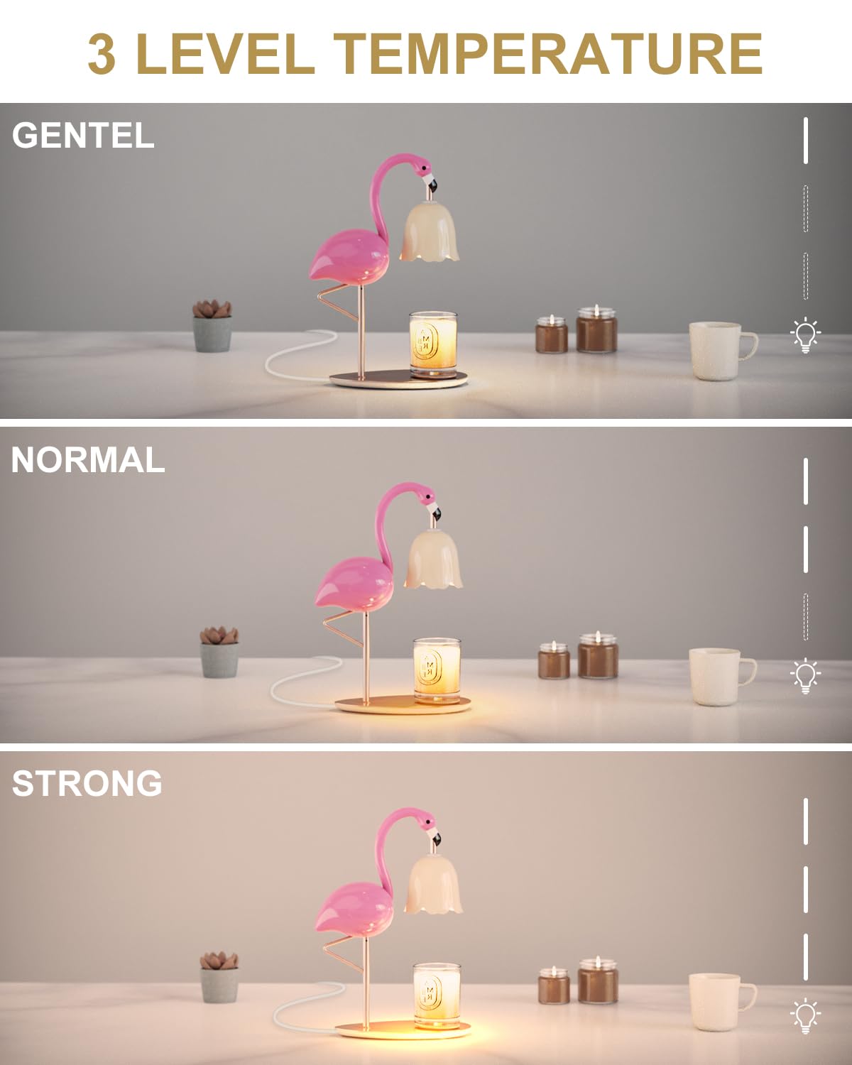 Codogoy Flamingo candle warmer UL-certified cord ensures safe setup and reliable power