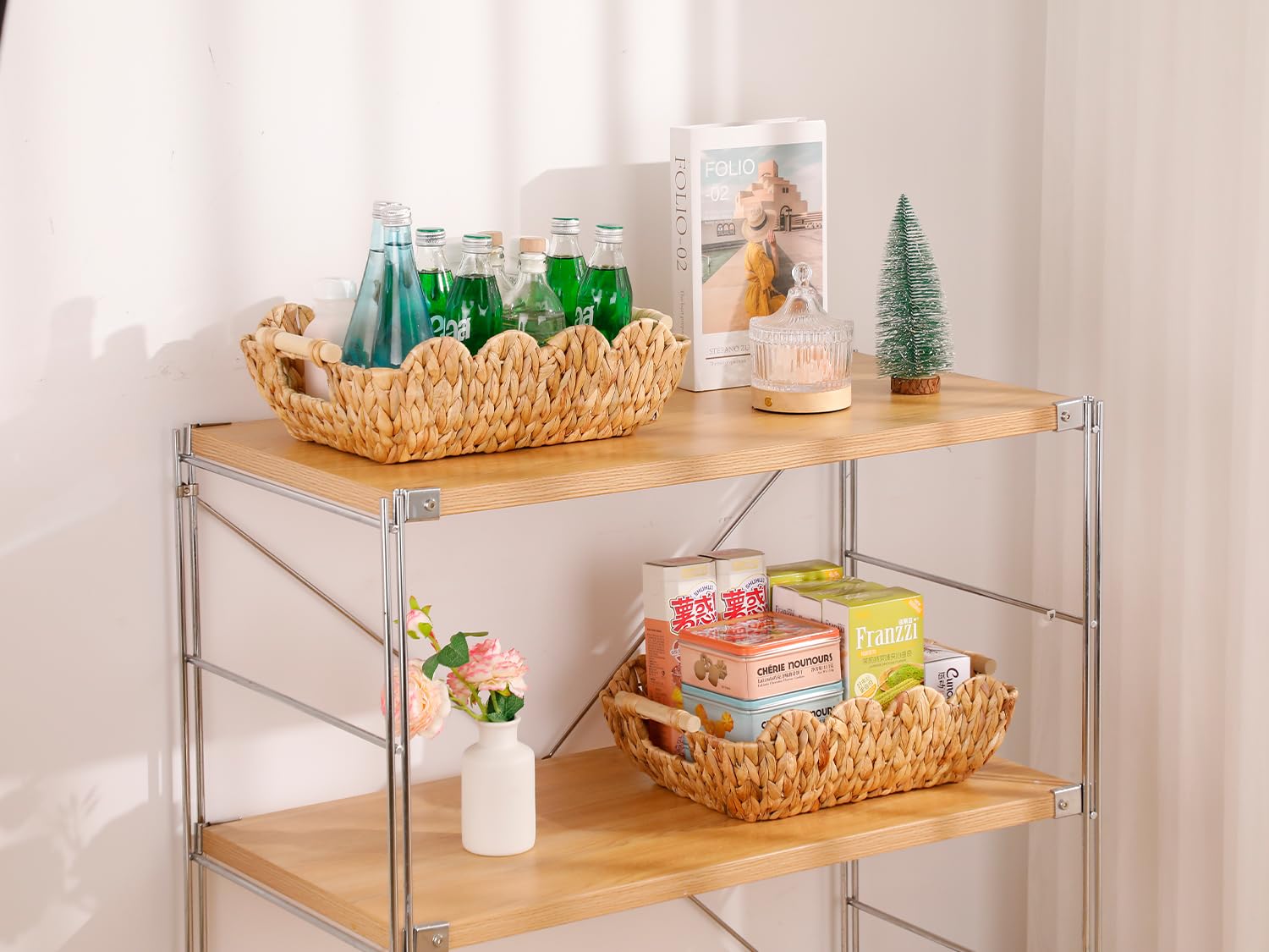 Coeusy multi scenario organizing basket for office or playroom