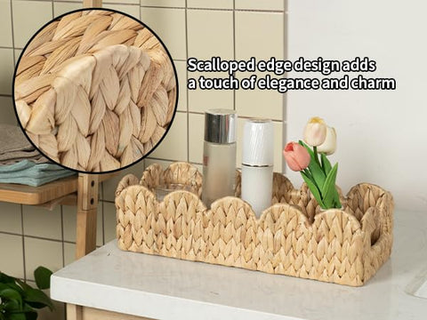 Coeusy multi-scene storage basket ideal for towels, remotes, and books
