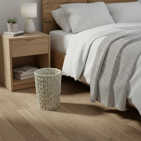 Coeusy small waste basket suitable for bedroom or office, ideal for quick disposal and storage.