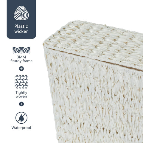 Waterproof inner bin resists moisture for damp environments.