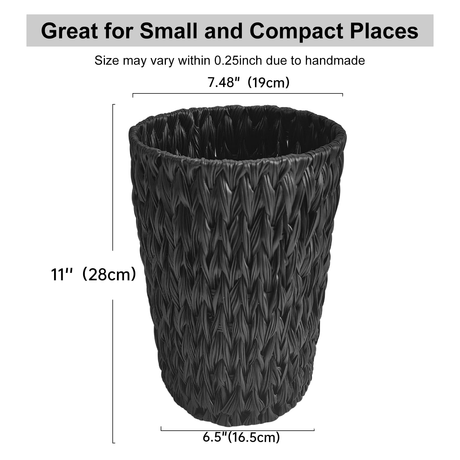 Coeusy trash can waterproof surface enables quick wipe-down after use.