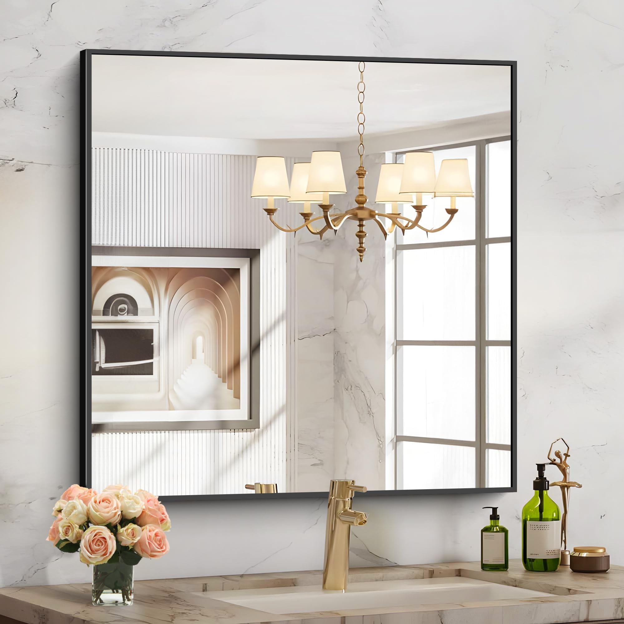 COFENY 30x30 entryway mirror as a modern decor accent