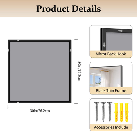 COFENY 30x30 horizontal and vertical hanging options for flexible layout