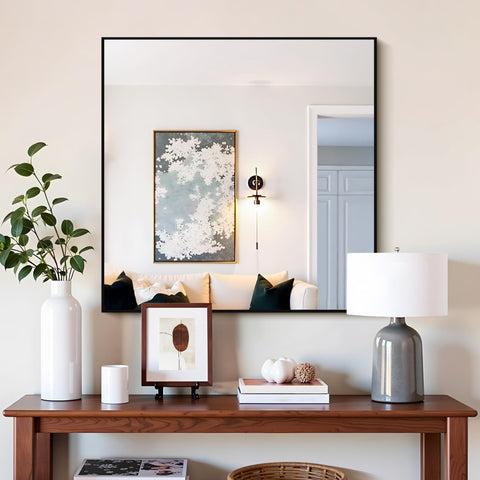COFENY 30x30 mirror vertical wall mounting demonstrates space-saving orientation