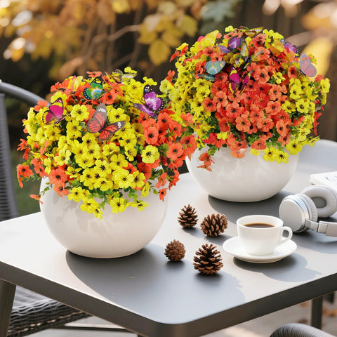 CogDat wedding Easter Mother's Day decor ideas with bright blooms and butterflies.