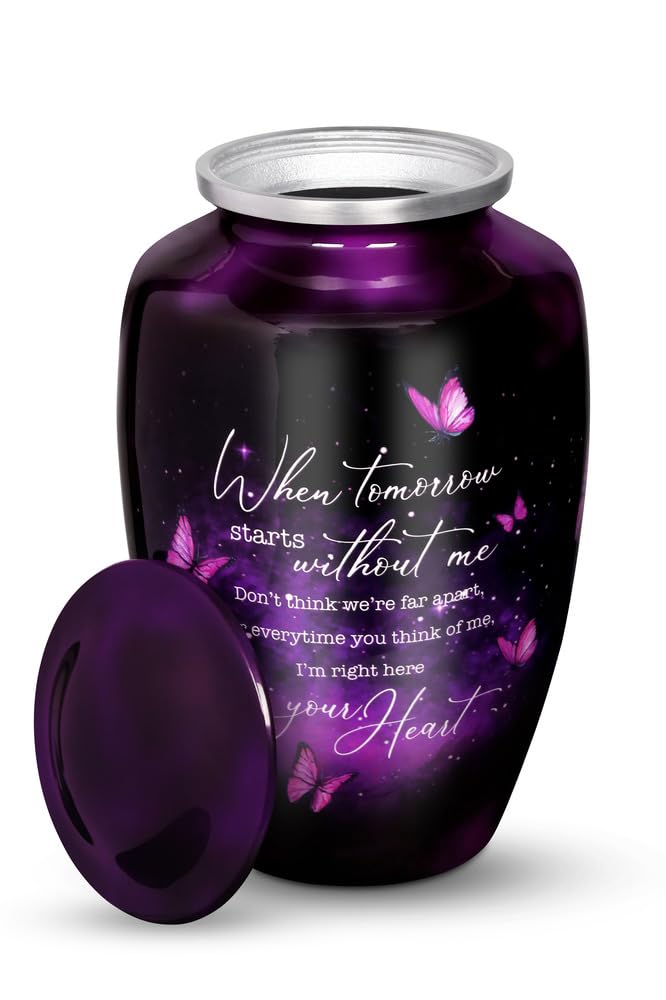 Cogent Memorials Purple Butterfly Urn durability ensures lasting protection and stability.