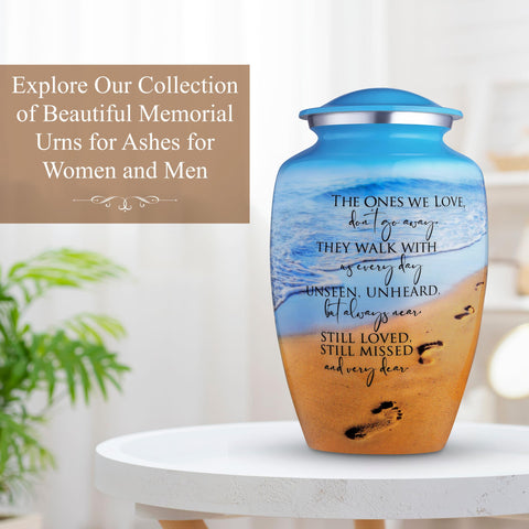 Cogent Memorials satin travel bag accompanies the urn securely.