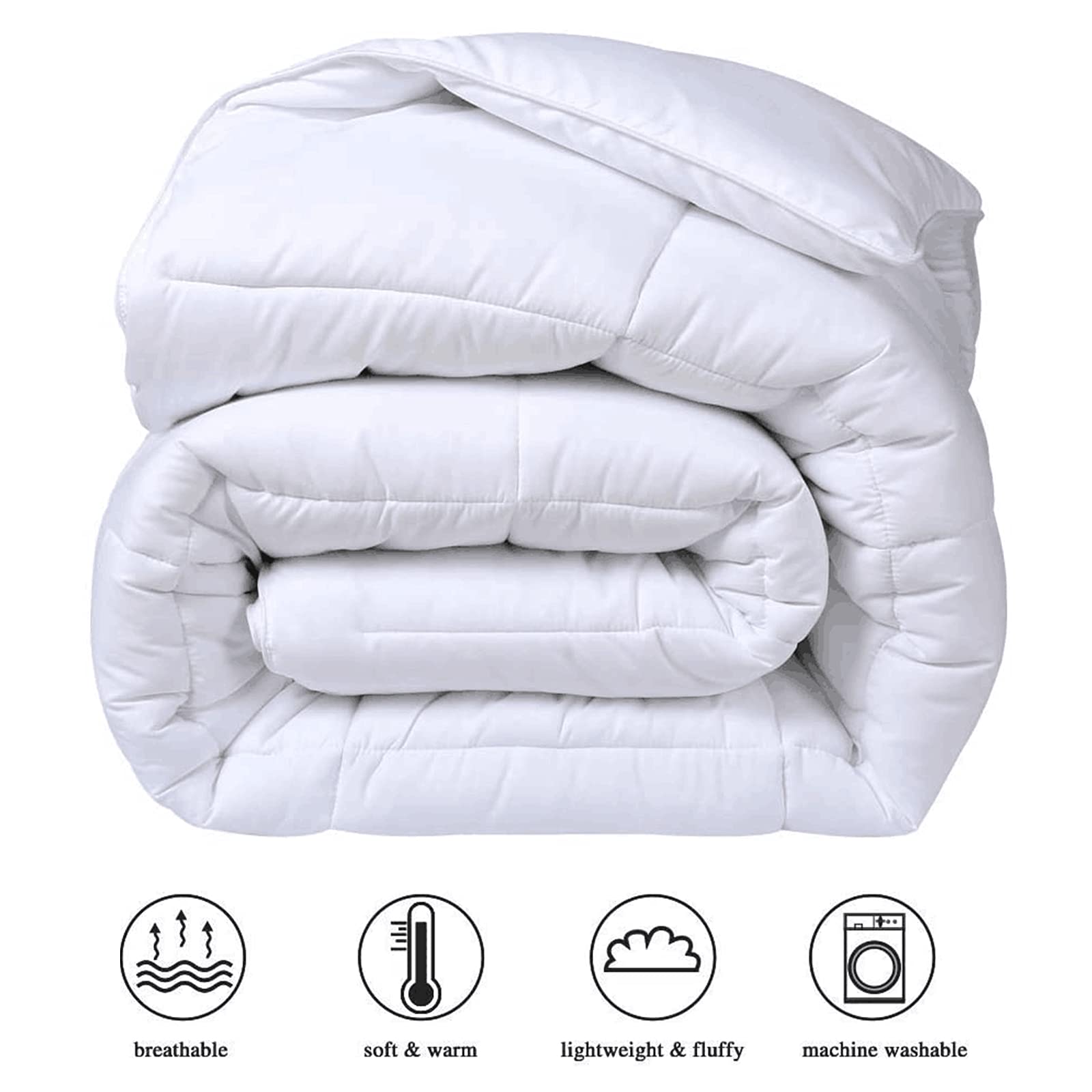 COHOME all-season quilted down-alternative offers year-round warmth and breathability.