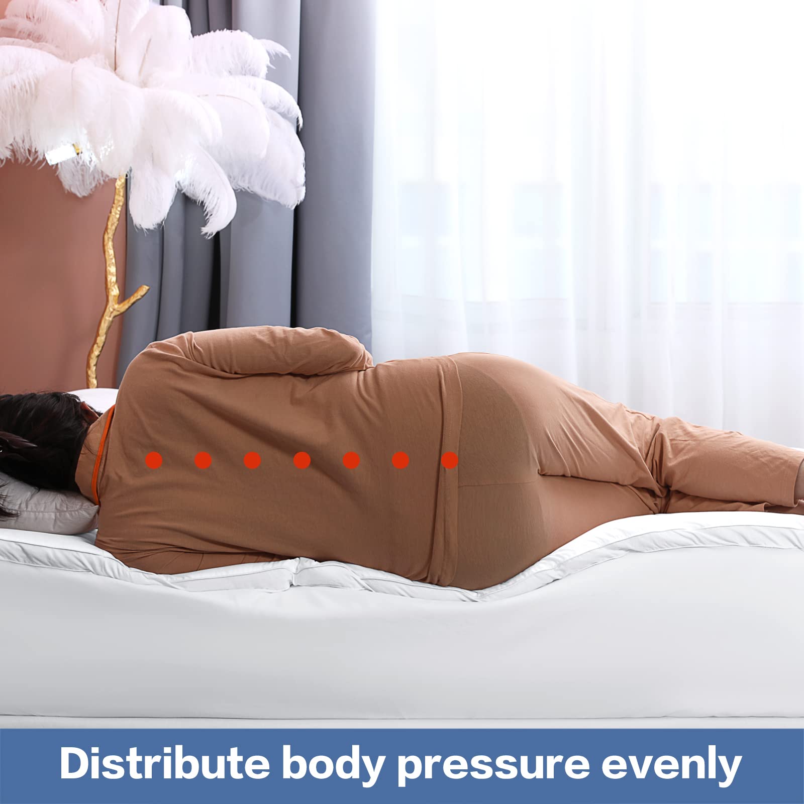 COHOME machine-washable topper stays fluffy after washing