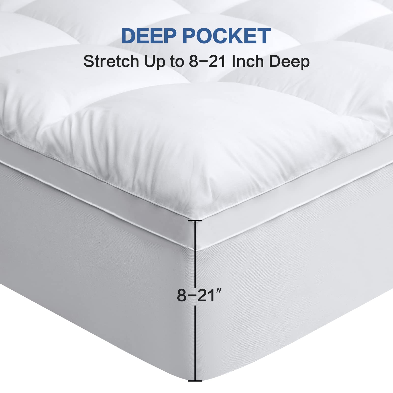 COHOME plush down-alternative fill adds soft, supportive loft