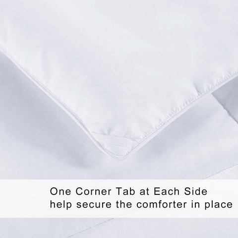 COHOME corner tabs secure the comforter in place on bed