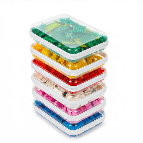 CoiiJoii clear hard-shell zipper case showing contents for quick organization