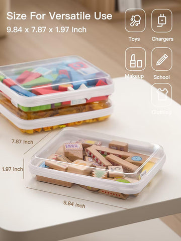 CoiiJoii large clear shell case open zipper for easy access.