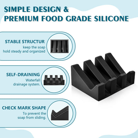 Coipdfty raised-slots design enhances airflow for less soggy soap
