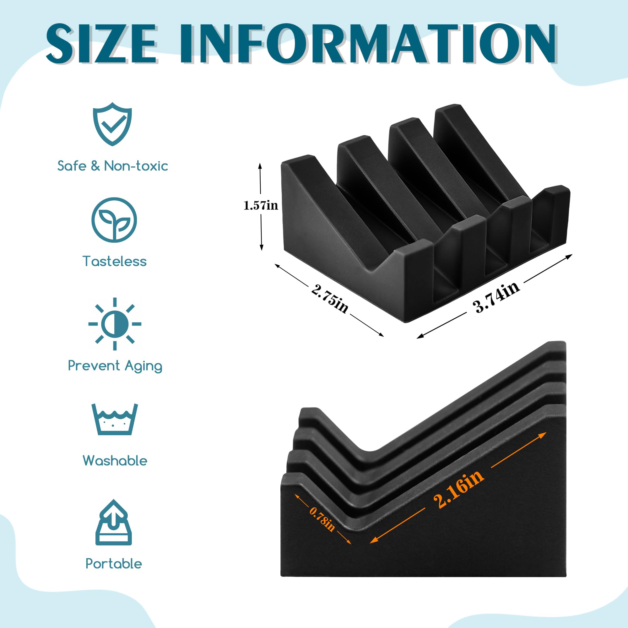 Coipdfty self-draining soap dish with a textured surface promotes faster drying