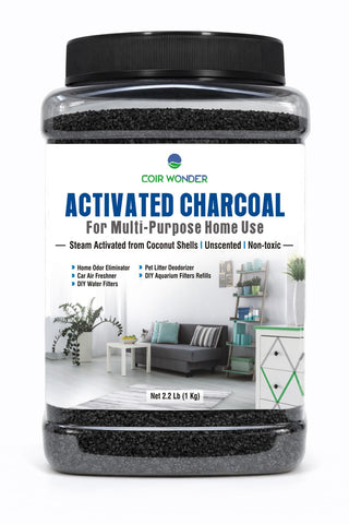 Coir Wonder activated charcoal odor absorber in a breathable bag for quick odor control.