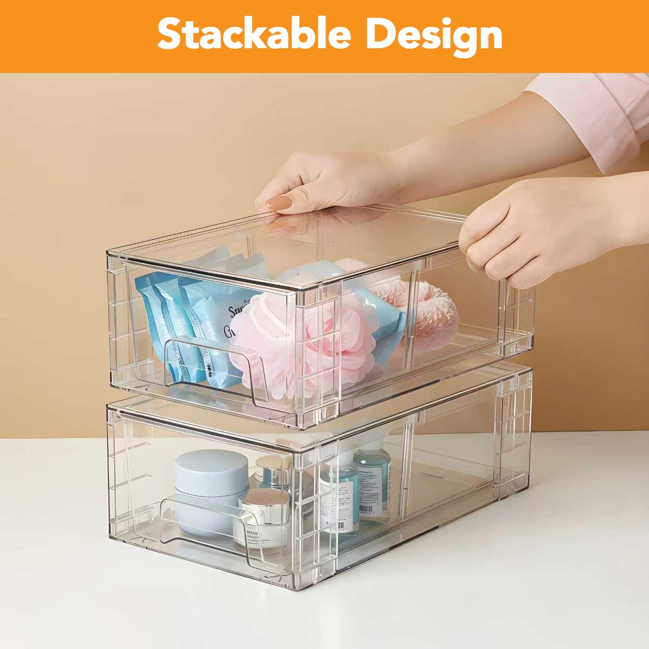 COKIHOM drawers measure 12 x 7.5 x 4.4 inches for versatile storage