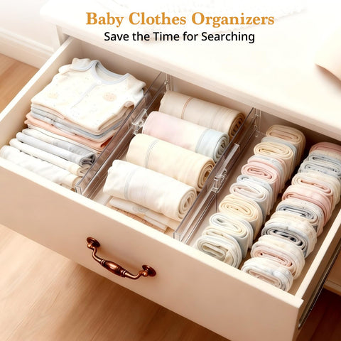COKIHOM drawer divider used in kitchen and clothes storage setup