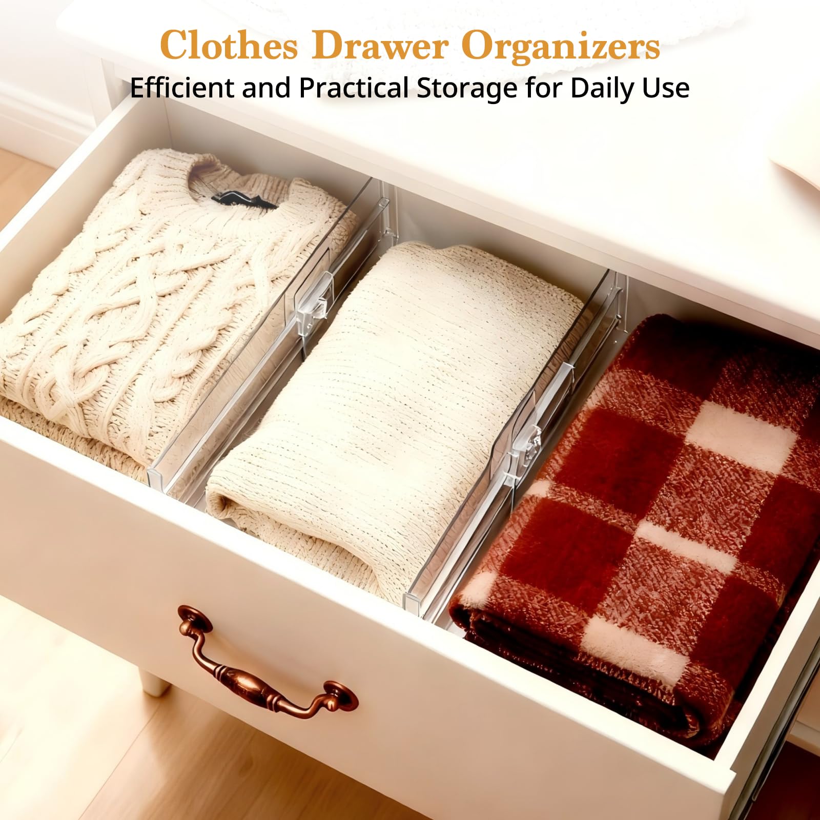 COKIHOM slim 0.43-inch thick drawer divider fits tight spaces
