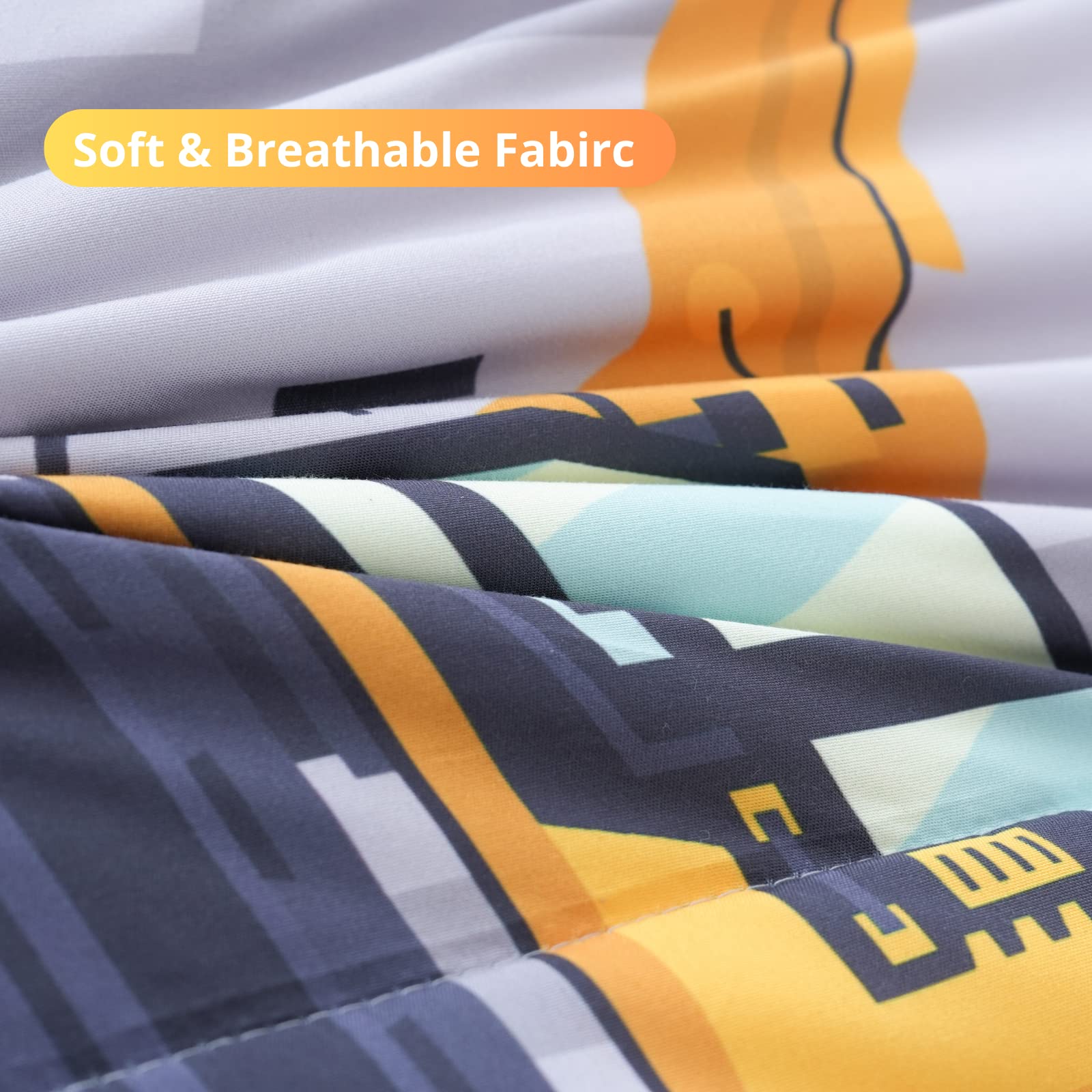 Cokouchyi flat sheet and sham pairing enhances coordinated bedroom decor.