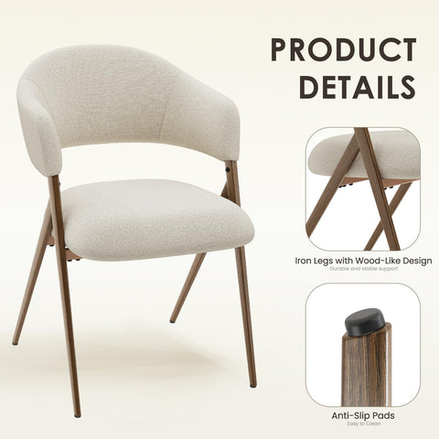 COLAMY chair features ergonomic open back for better posture