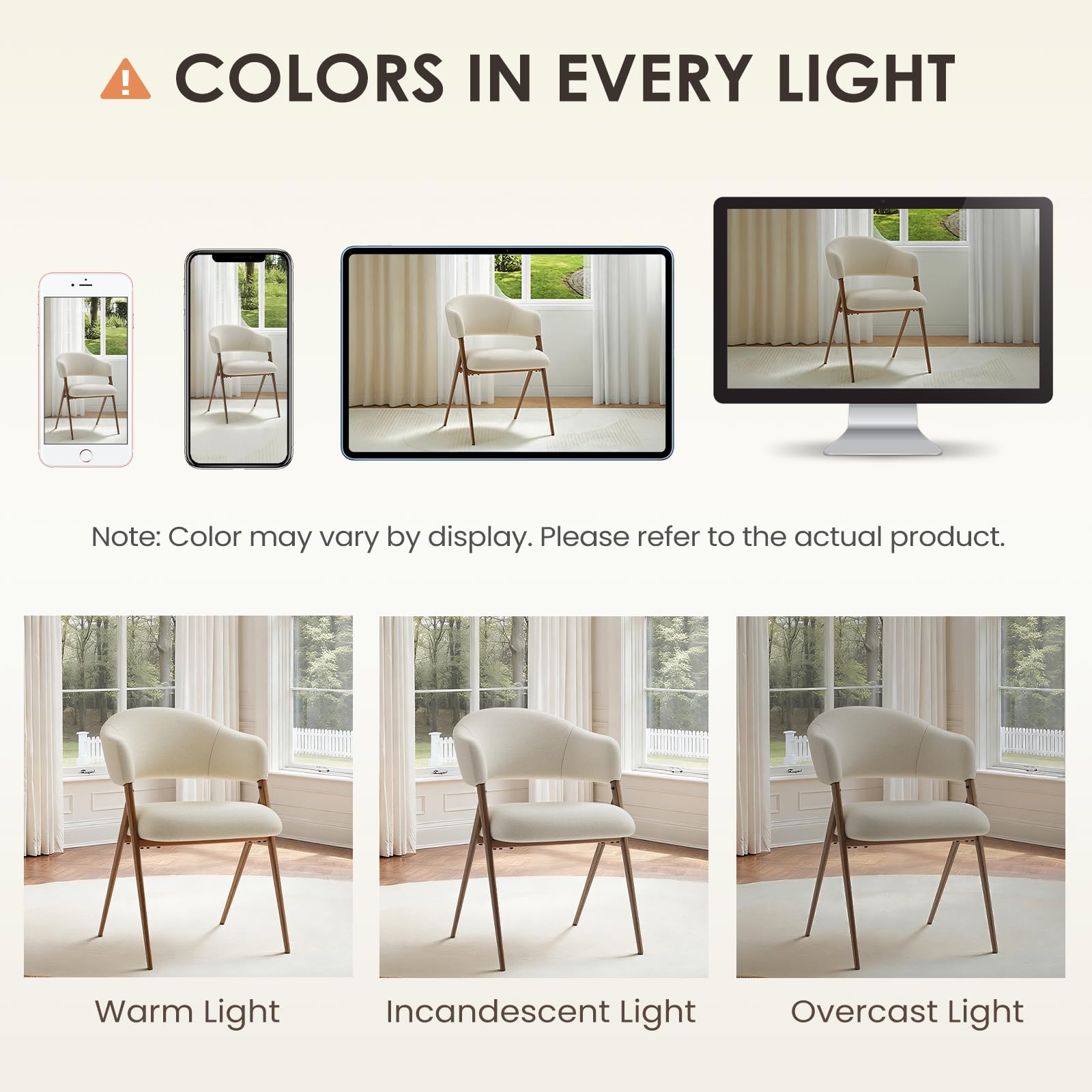COLAMY chairs come with easy assembly and durable materials