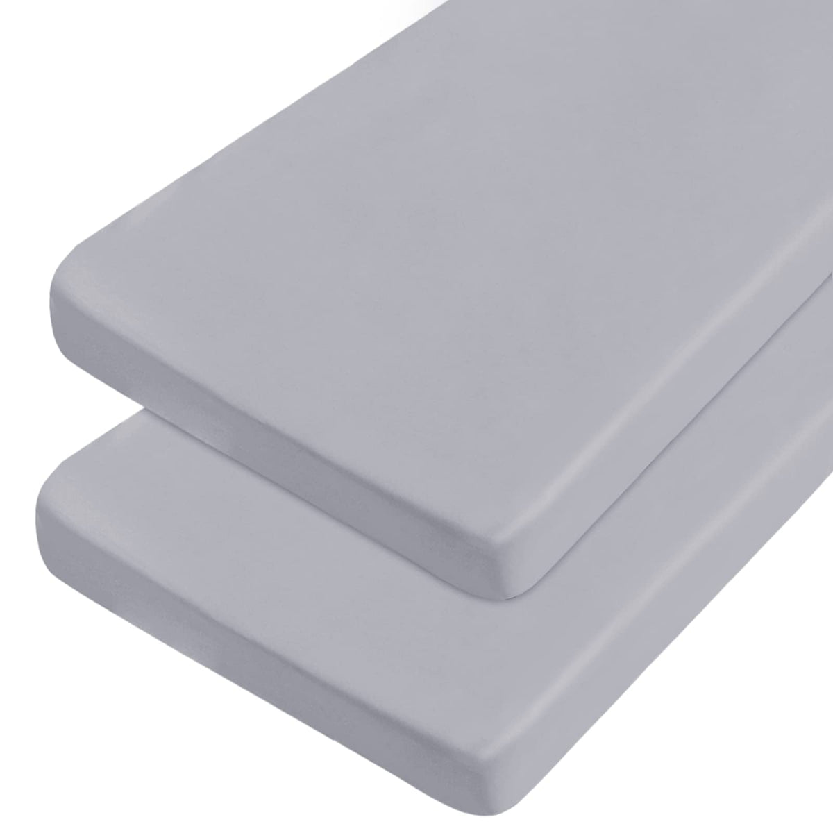 Coldwind cot sheets 31x75 folded to show ultra-soft microfiber.