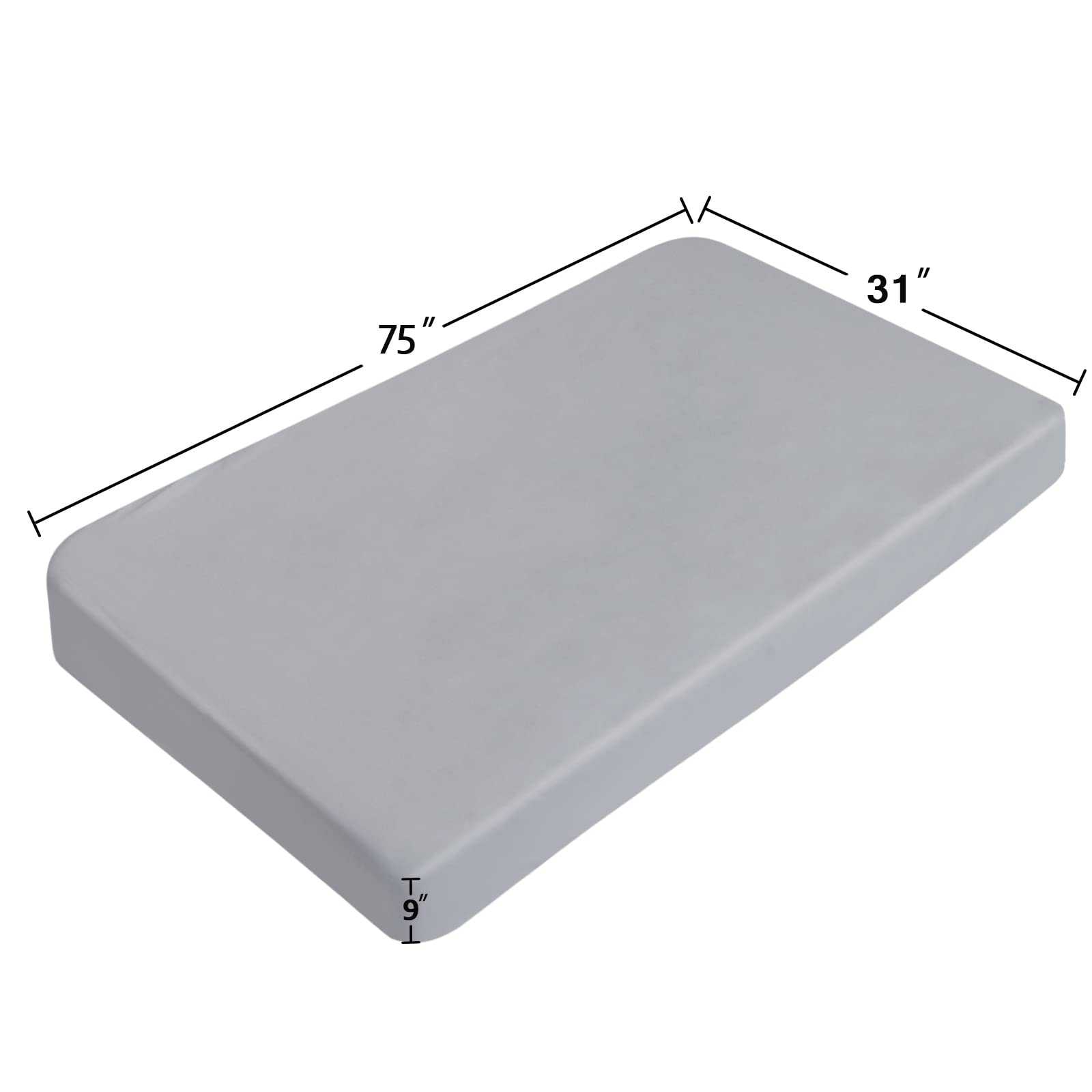 Coldwind cot sheets on a narrow-twin bed with secure elastic edge.