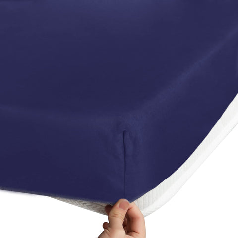 Coldwind cot sheets deep-pocket elastic-band for smooth, non-slip night.