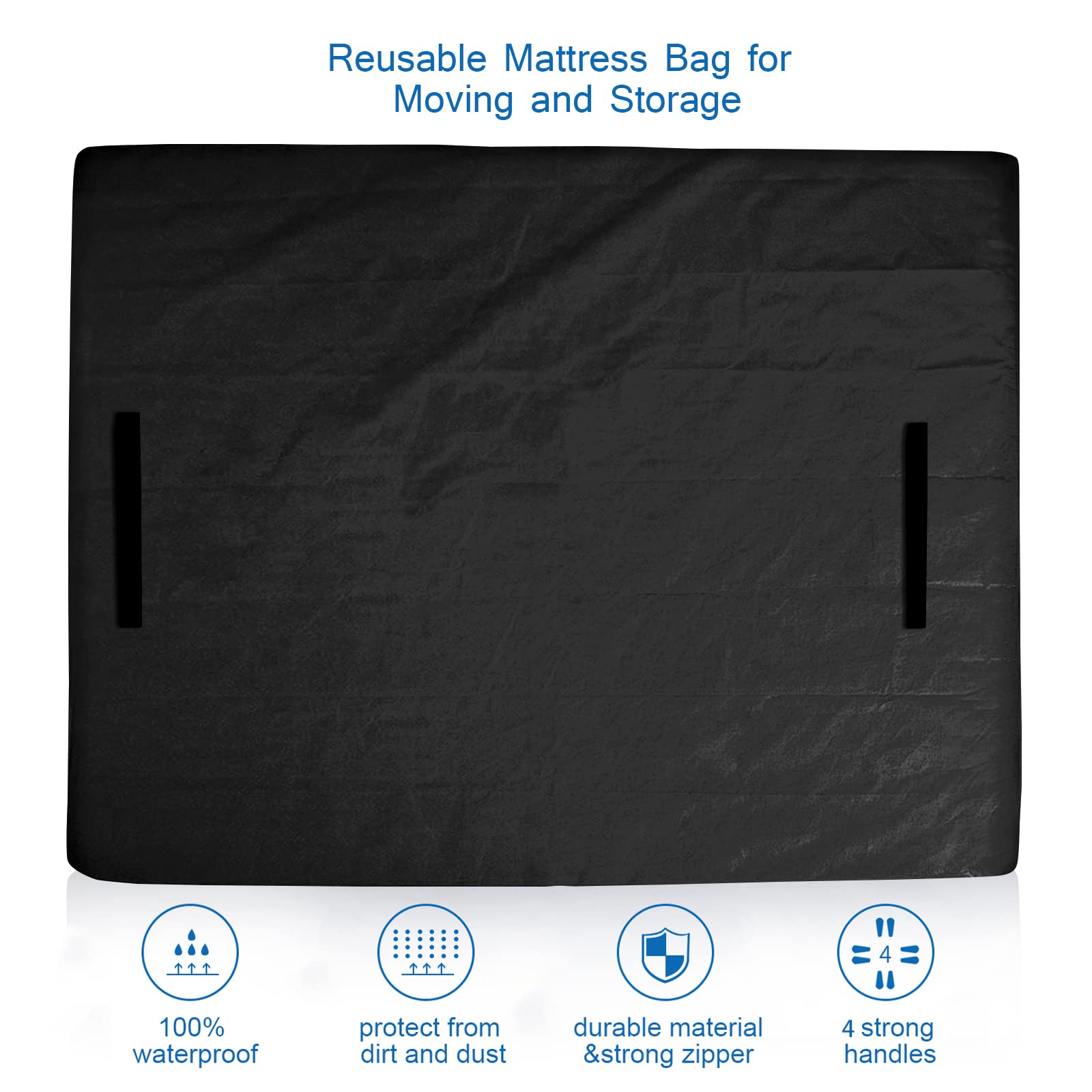 Coldwind mattress bag full-size dimensions 77 by 57 by 15 inches.