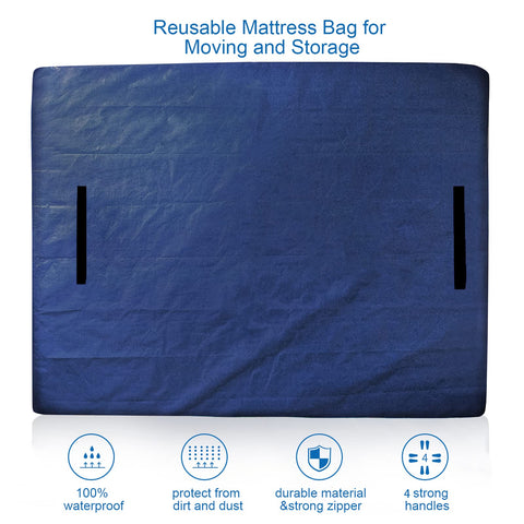 Coldwind mattress bag with heavy-duty handles eases lifting