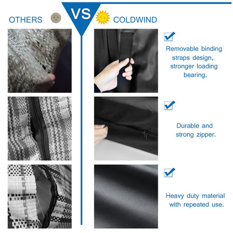 Coldwind mattress bag extra-large three-sided zipper for easy access.