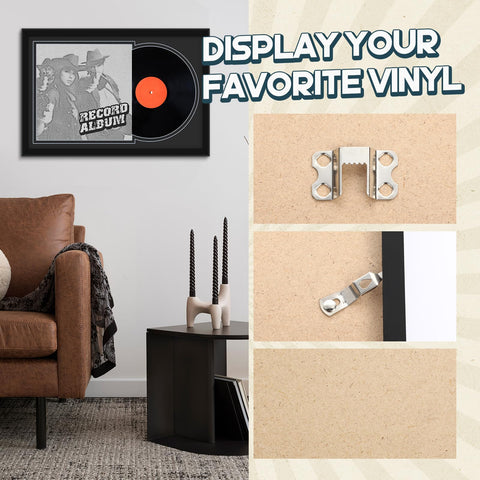 Colingmill display frames for 12x12 inch vinyl album covers on wall