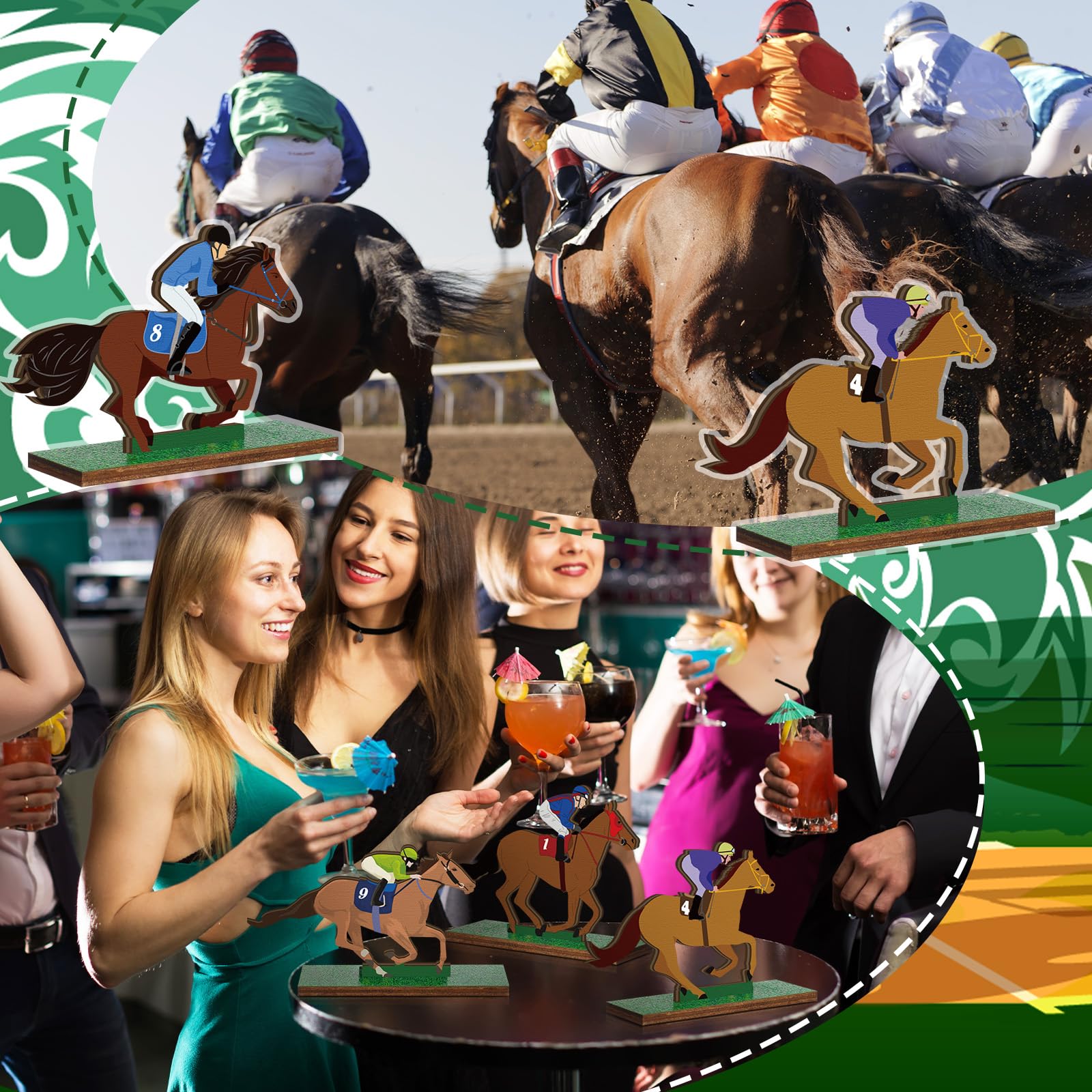 Colingmill derby signs withstand reuse for future horse racing events.
