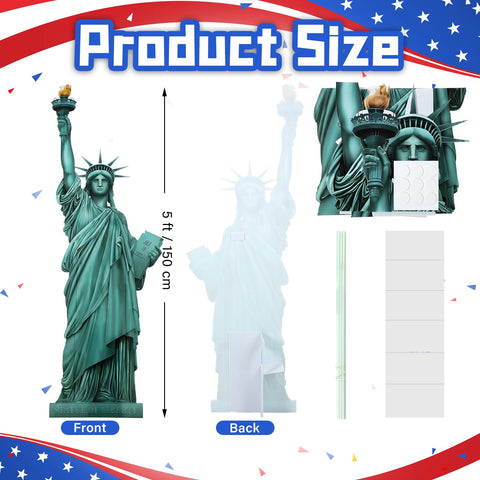Colingmill Statue of Liberty stand up assembly instructions for quick setup.