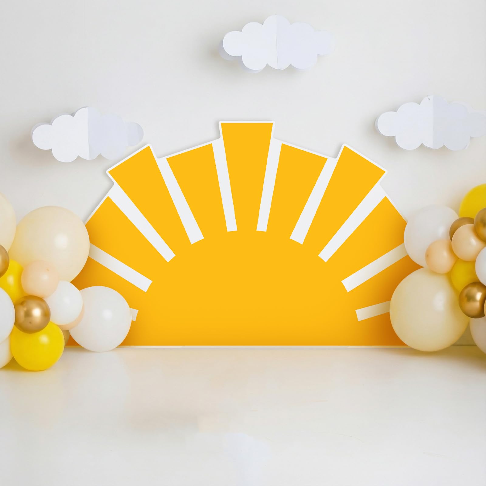 Colingmill ray-of-sunshine backdrop 3ft, perfect photo backdrop for a warm baby shower.