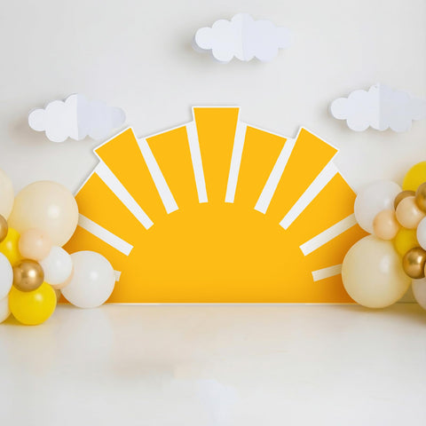 Colingmill ray-of-sunshine backdrop 3ft, perfect photo backdrop for a warm baby shower.