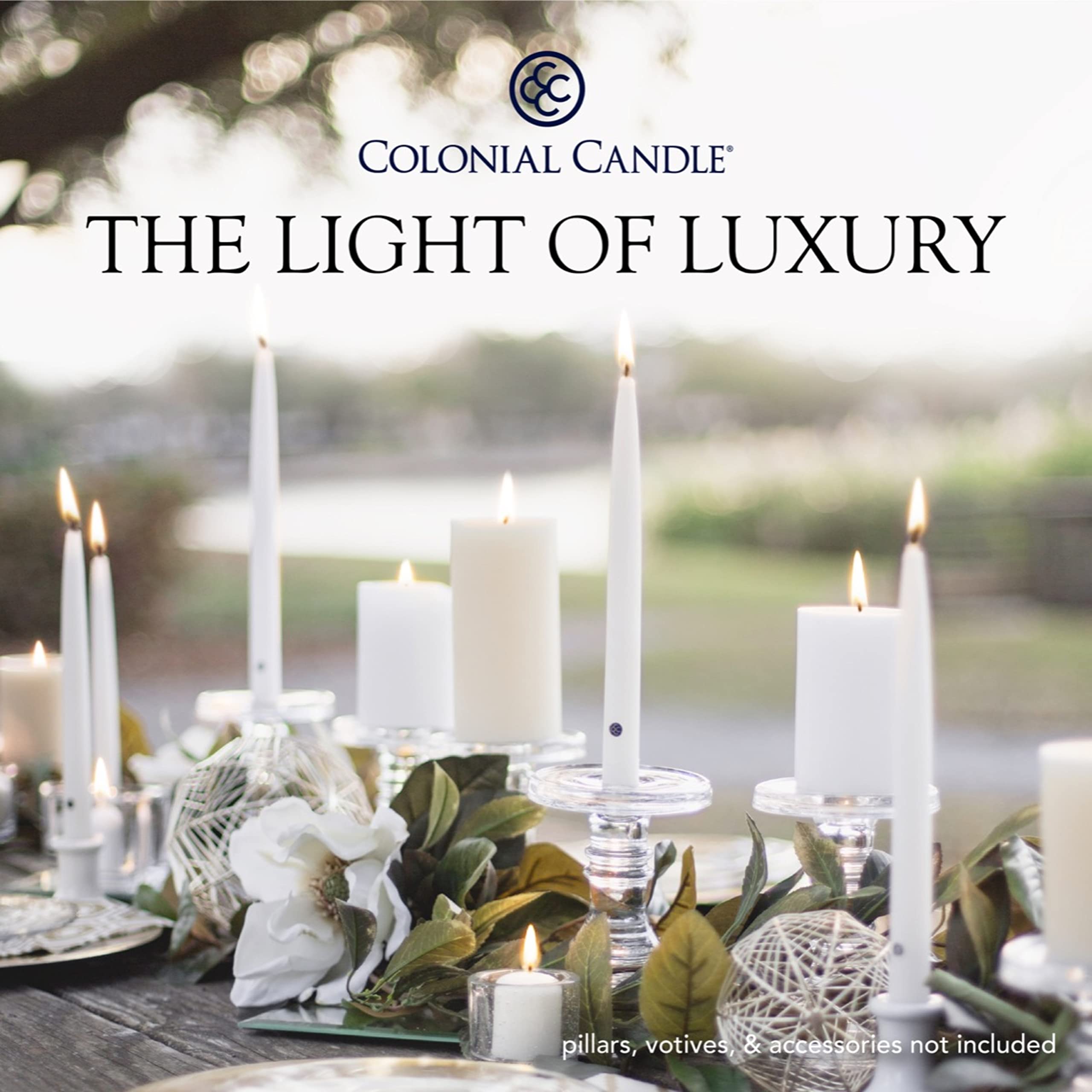 Colonial Candle Made in USA taper pack ensures quality and pride.