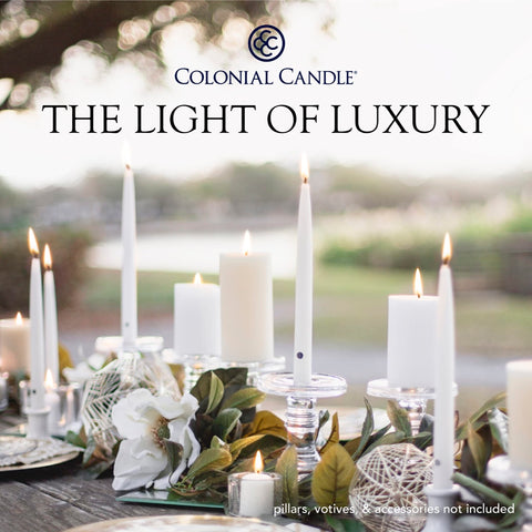 Colonial Candle Made in USA taper pack ensures quality and pride.