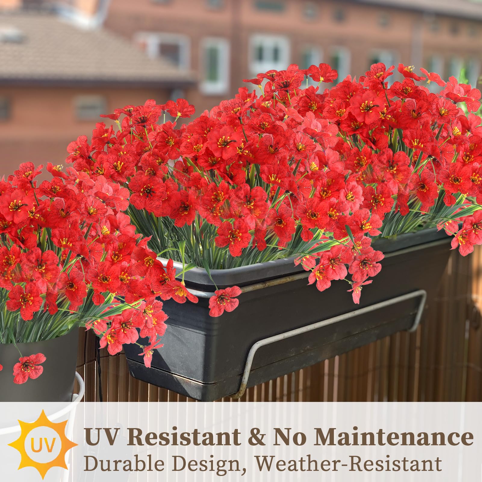 ColoPlay 24 Red Bundles adjustable stems for custom bouquets