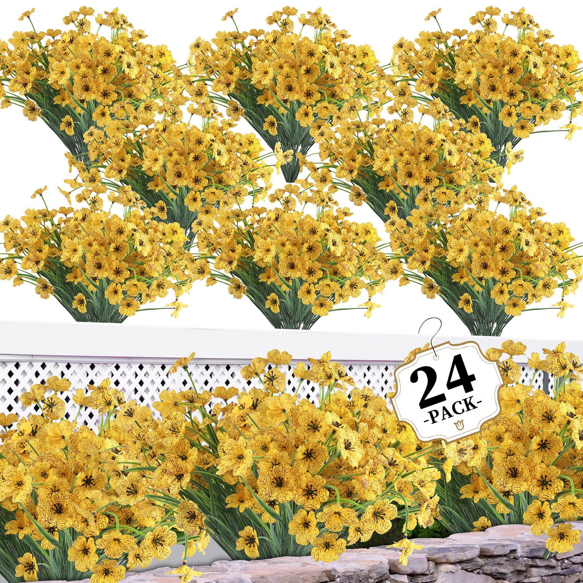 ColoPlay 24 Yellow bundles add vibrant, maintenance-free color indoors or outdoors.