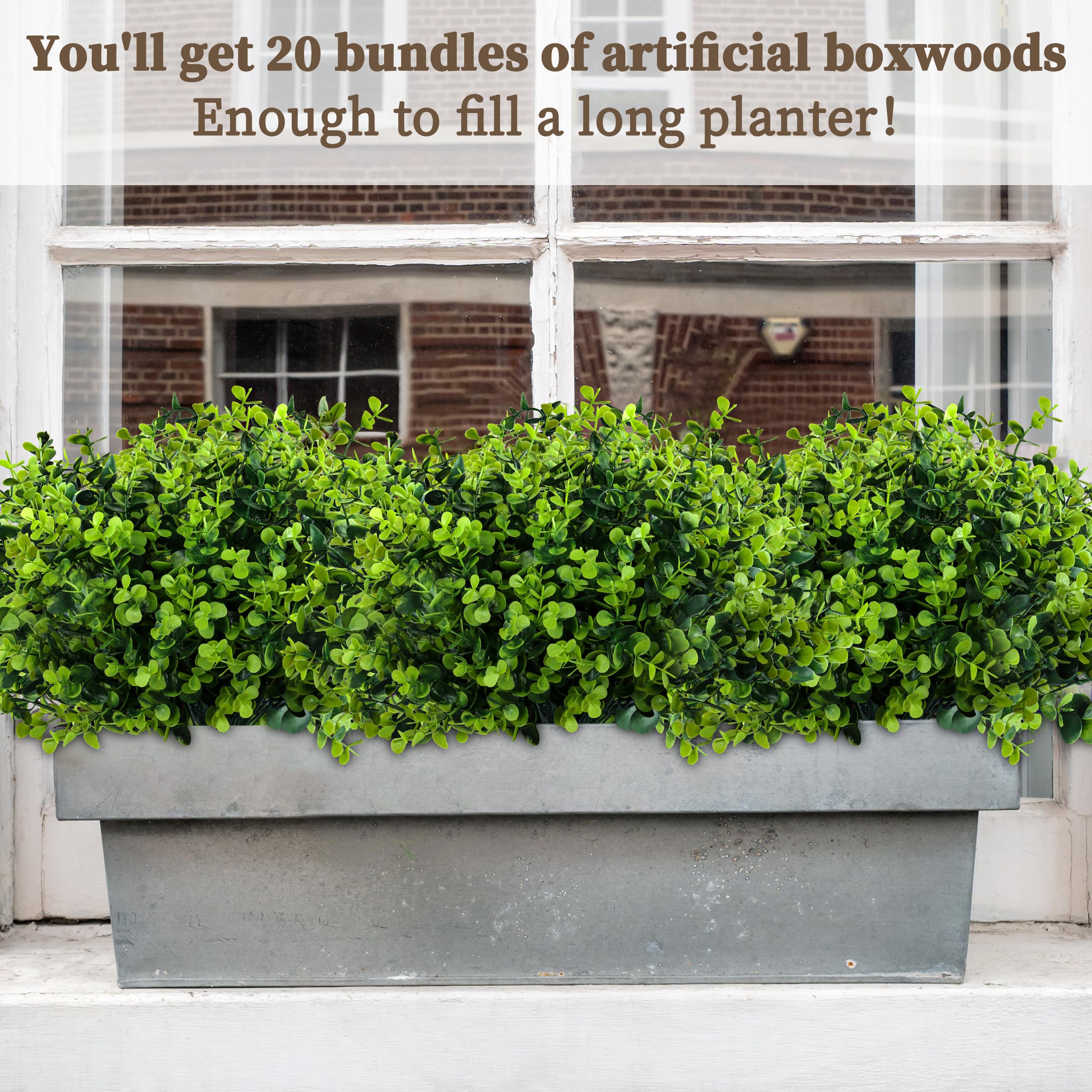 ColoPlay boxwood arrangement in pot for easy porch or table decor