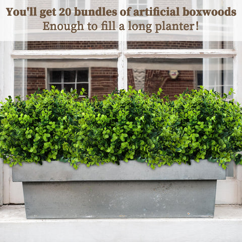 ColoPlay boxwood arrangement in pot for easy porch or table decor