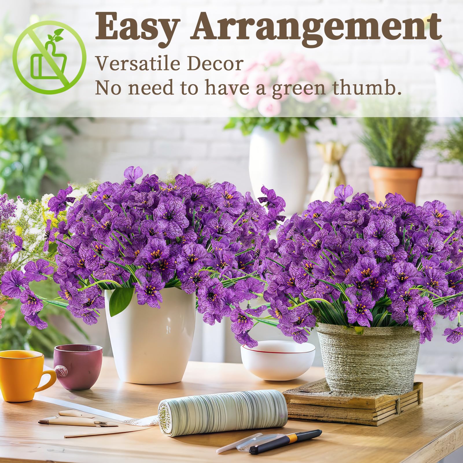 ColoPlay fade-resistant and UV-stable flowers stay vibrant over time.