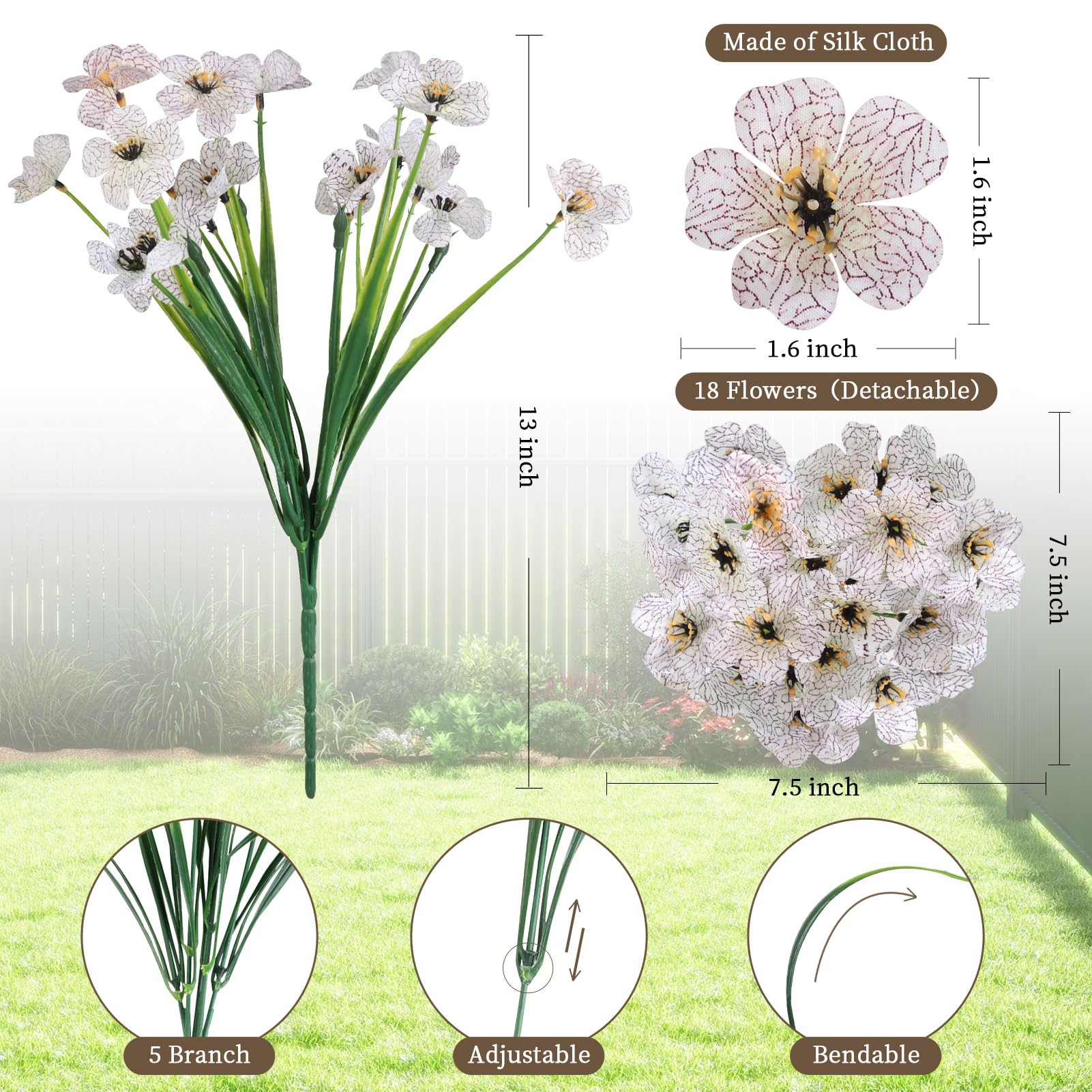 ColoPlay handcrafted artificial flowers reveal realistic textures without glue or odor