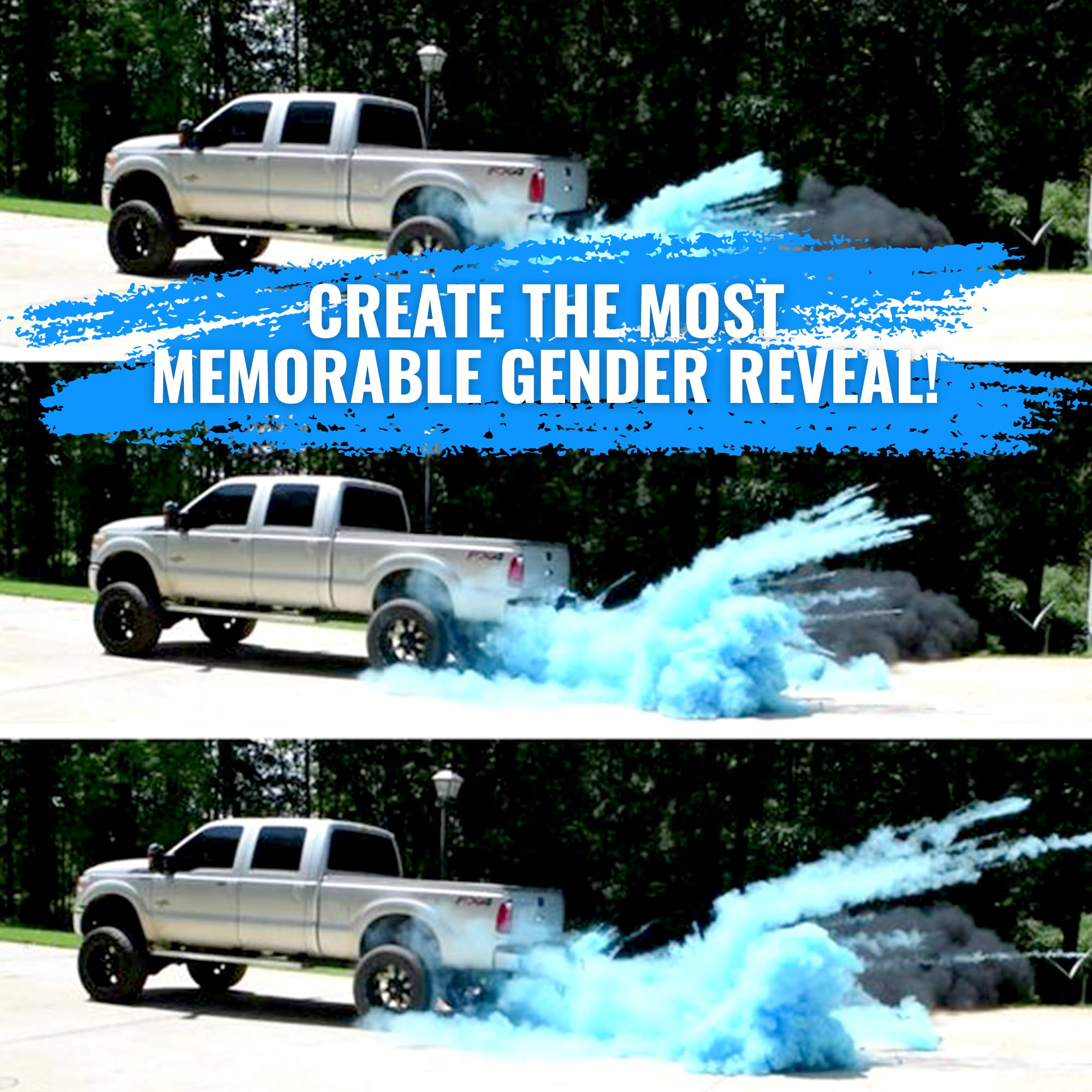Color Blaze Blue powder cloud in motion for dynamic visuals.