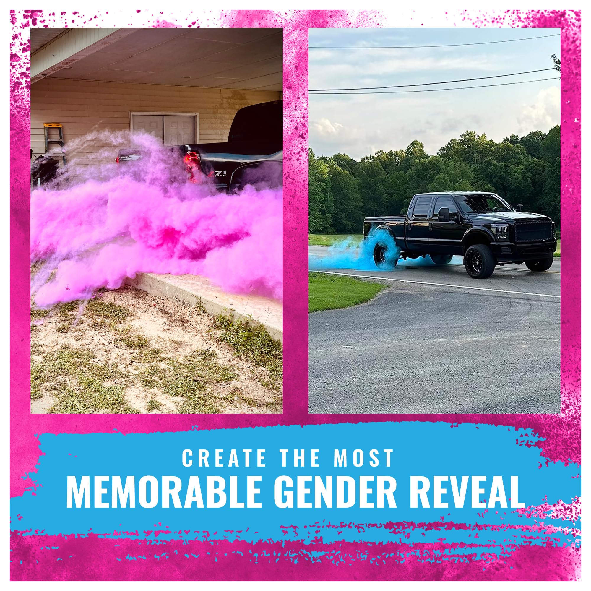 Color Blaze use at festivals and color runs adds high-energy color.