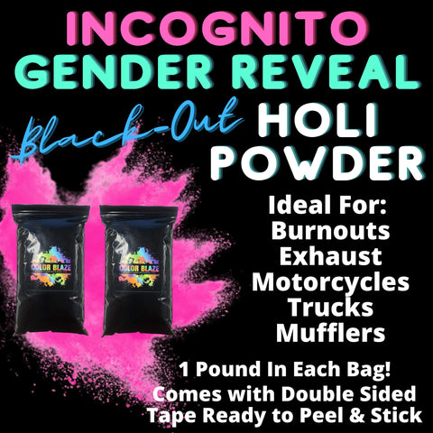 Color Blaze photo-friendly pink powder ideal for car and balloon reveals